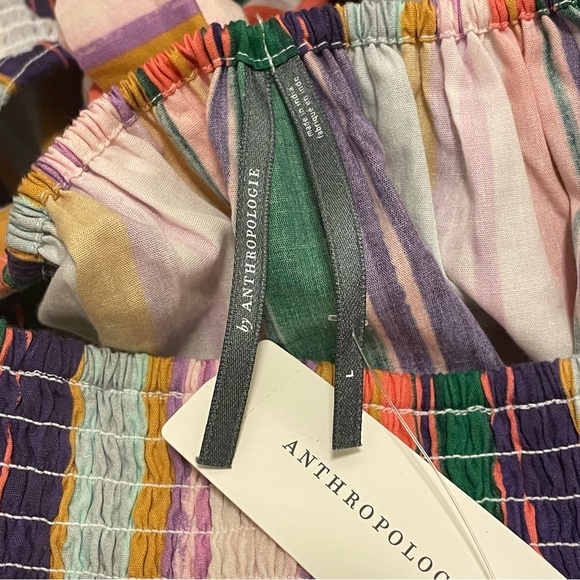 ANTHROPOLOGIE Ruffle Sleeve Open Back Mini Dress in Nouveau - Picture 6 of 8